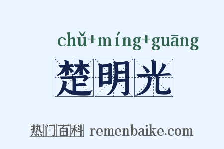 楚明光是什么意思的图片